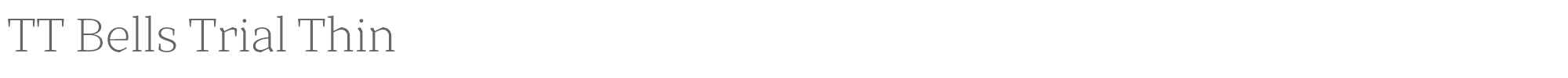 TT Bells TT Bells Trial Light.otf font preview